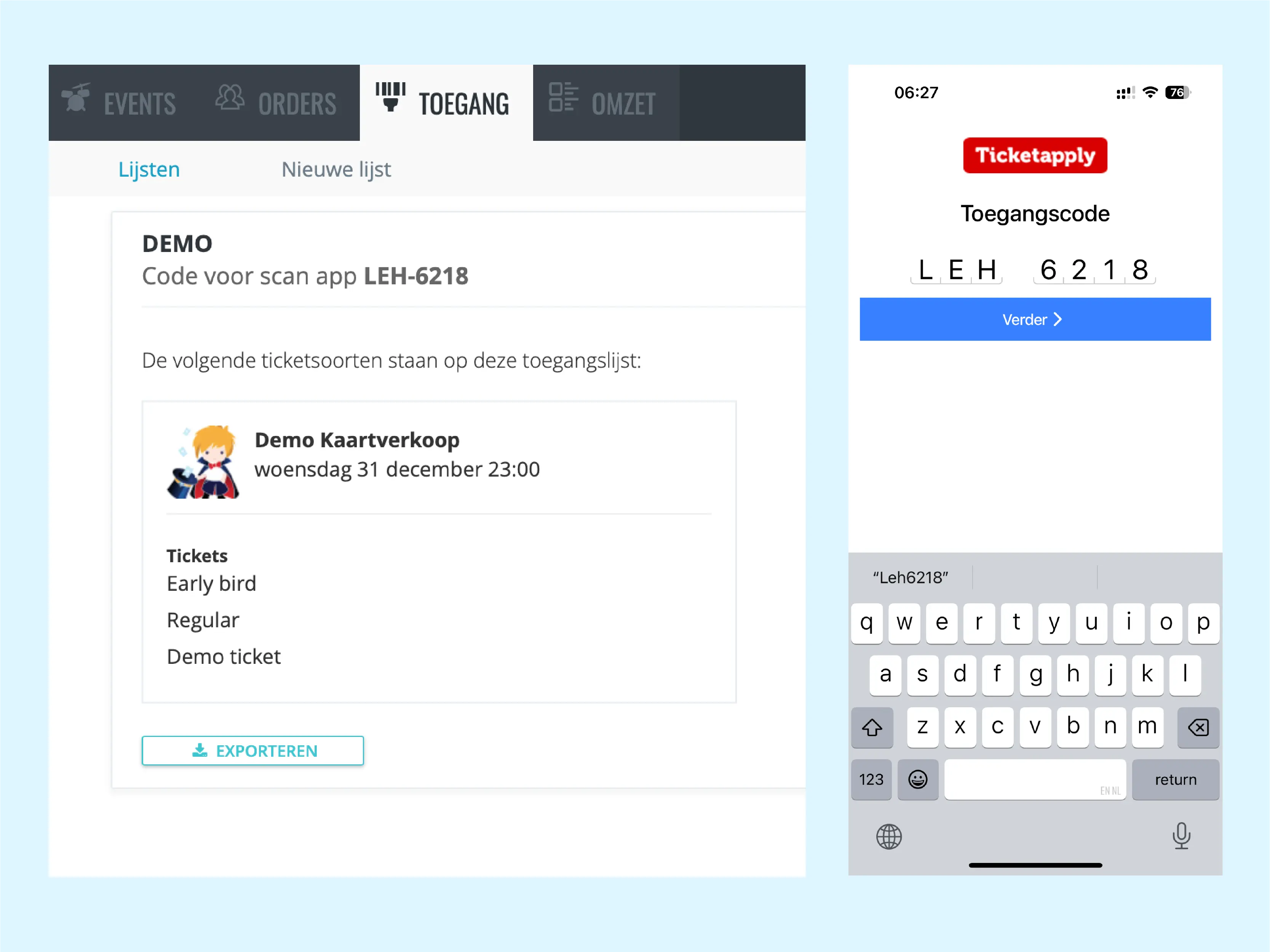 Hoe werkt de scan app?